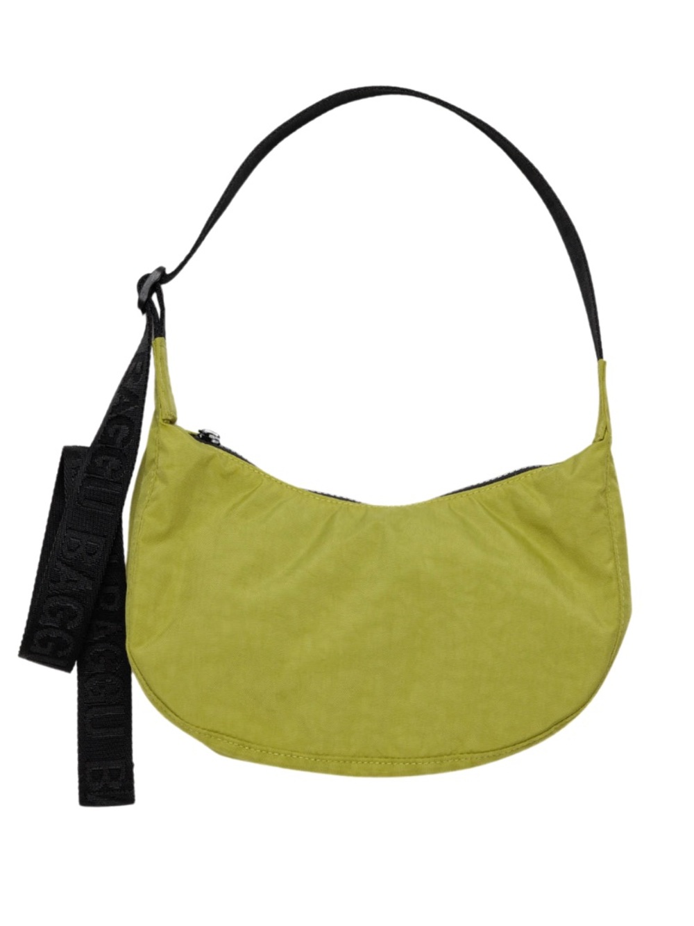 Small nylon BAGGU crescent in lemongrass